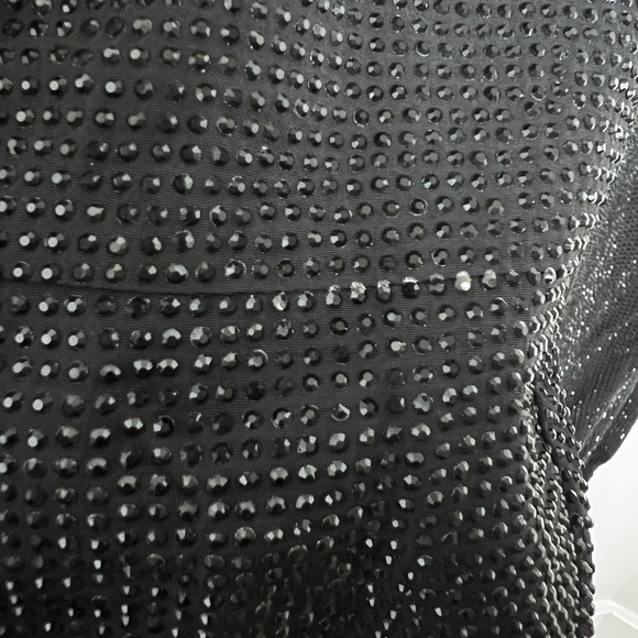 RtARhinestone Black Jogger Pants Women’s Sz Large - Picture 10 of 10